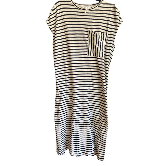 Apiece Apart Elodie Tank Dress in Navy/Cream Coastal Stripes Size X-Small EUC - Picture 4 of 7